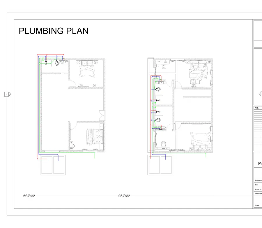 Plumbing layout: MEP by Saud Visuals
