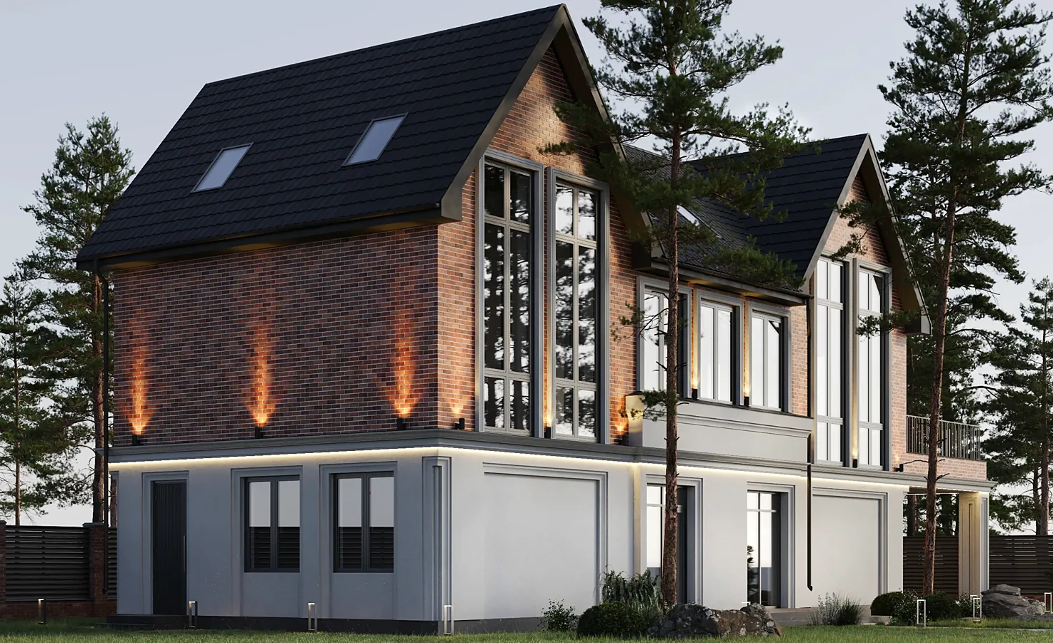 Brick Gable House, view