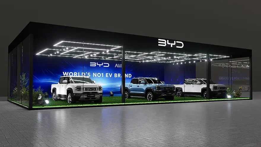 BYD Exhibition Booth, view