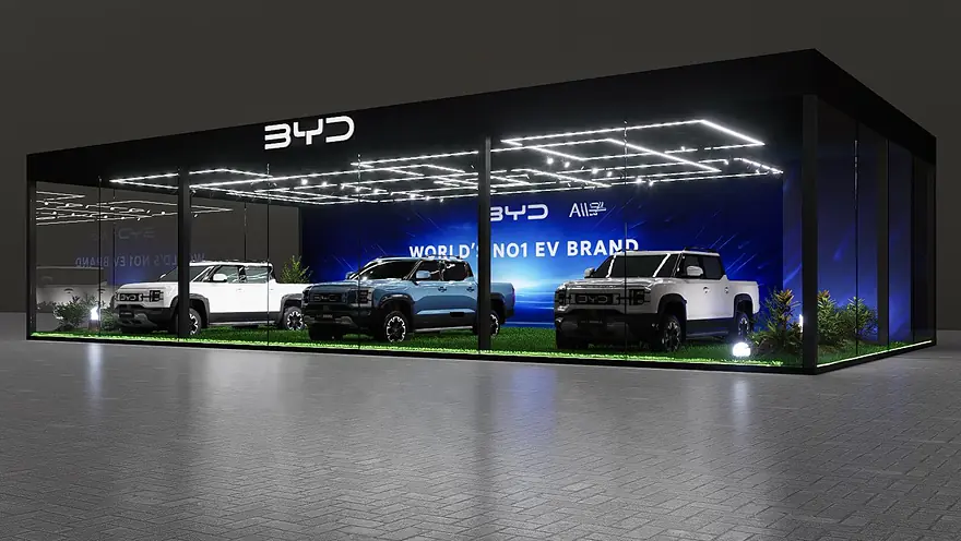 BYD Exhibition Booth, view