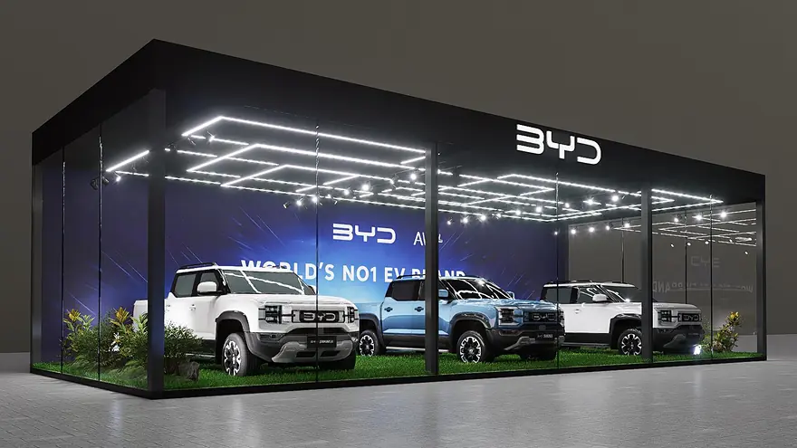 BYD Exhibition Booth, view