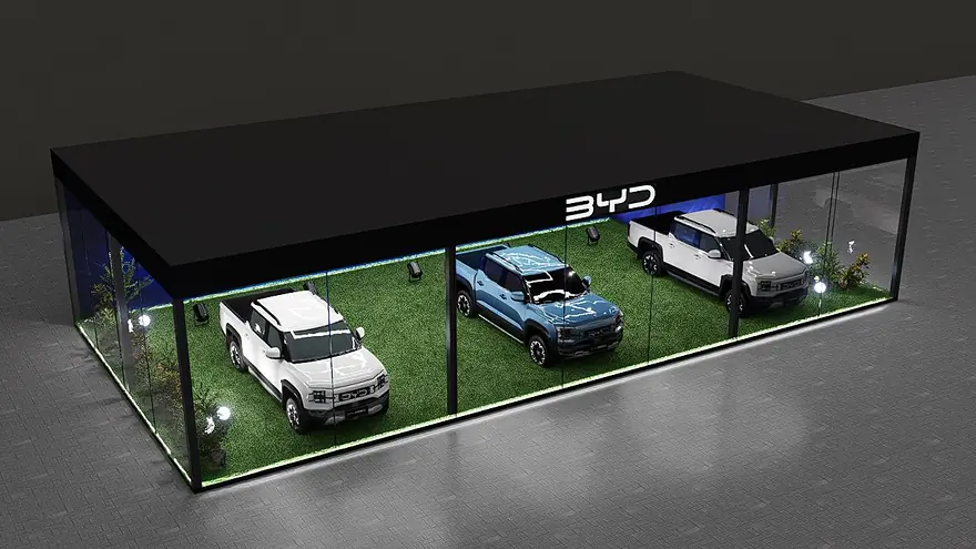 BYD Exhibition Booth, view