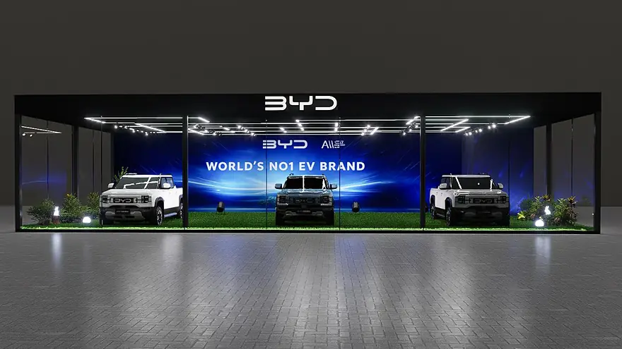 BYD Exhibition Booth, view