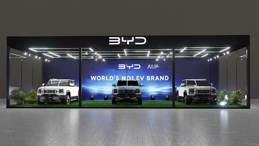 BYD Exhibition Booth, view