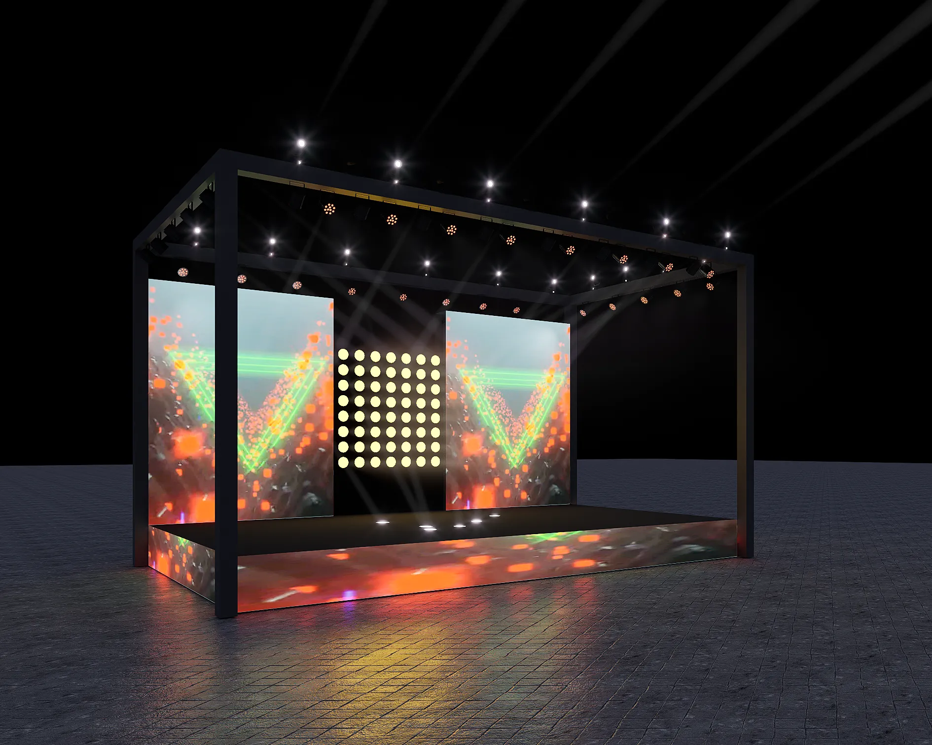 Dil Ke Parday Tour Stage, view