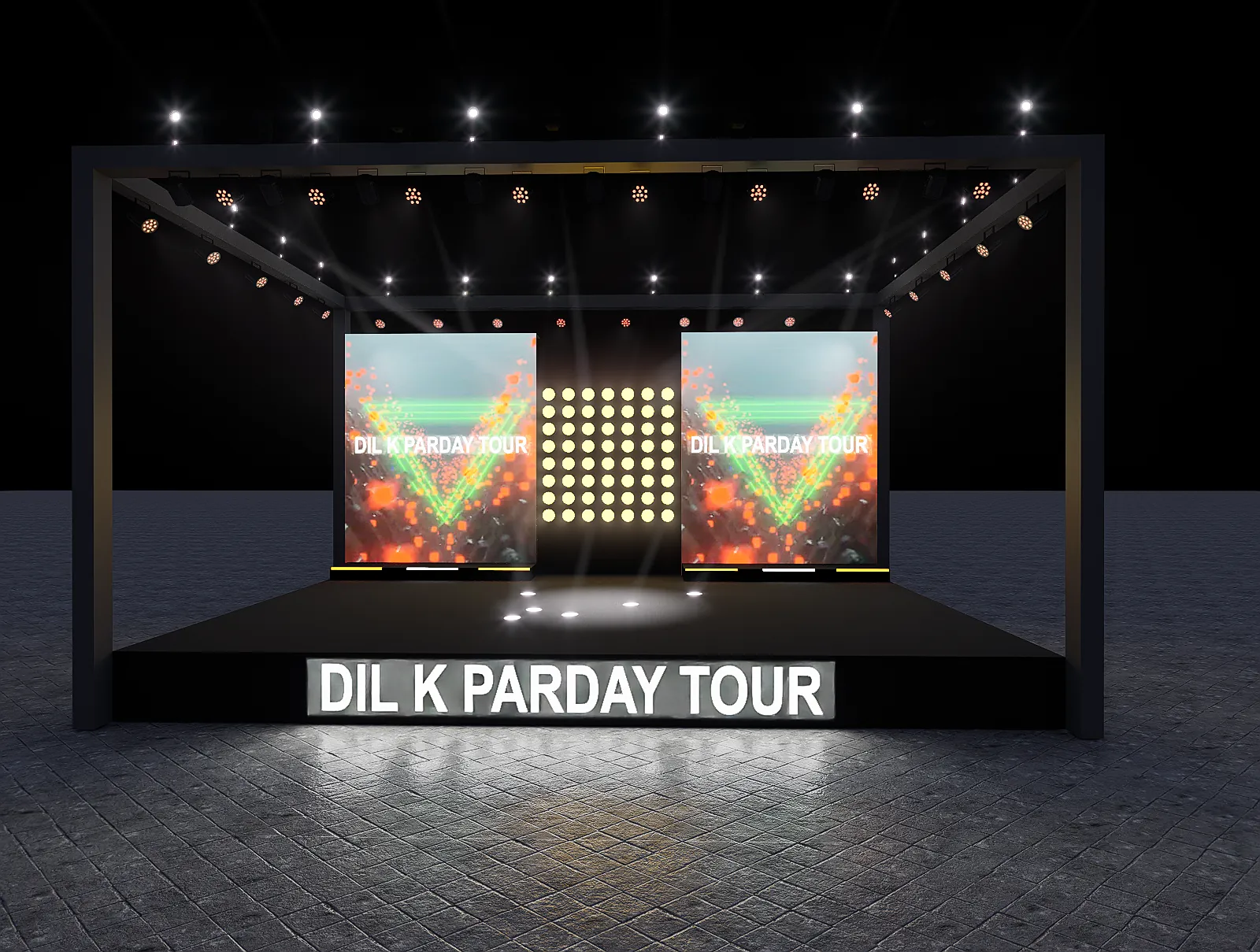 Dil Ke Parday Tour Stage, view