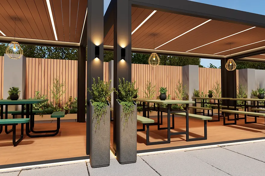 Courtyard Social Deck, view