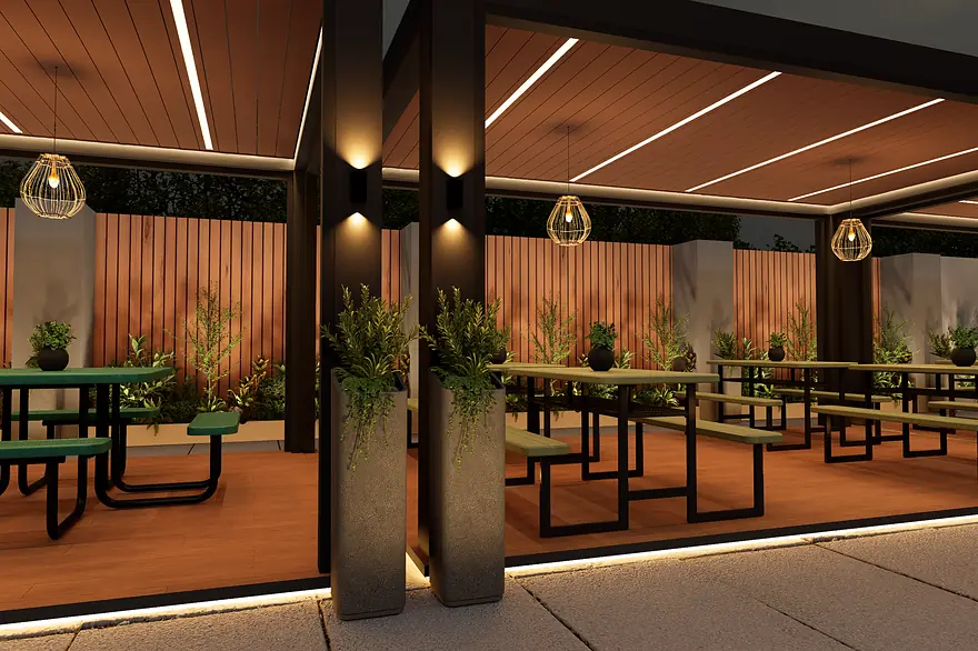 Courtyard Social Deck, view
