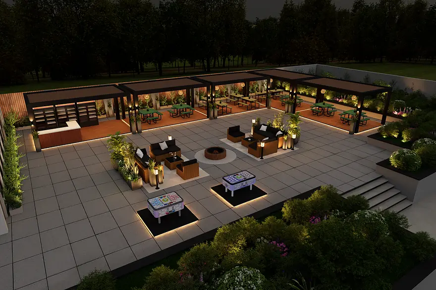 Courtyard Social Deck, view