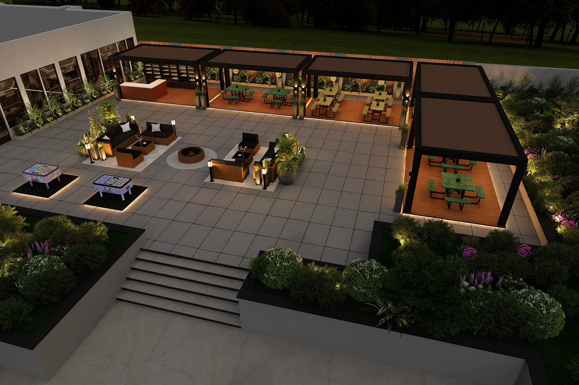 Courtyard Social Deck, view
