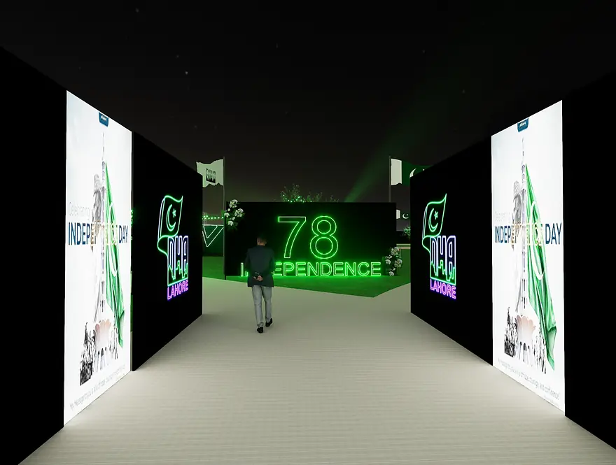 Event and exhibition design render by Saud Visuals