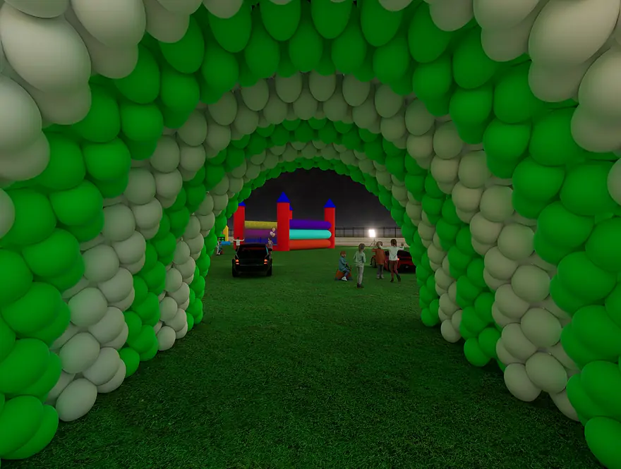 Event and exhibition design render by Saud Visuals
