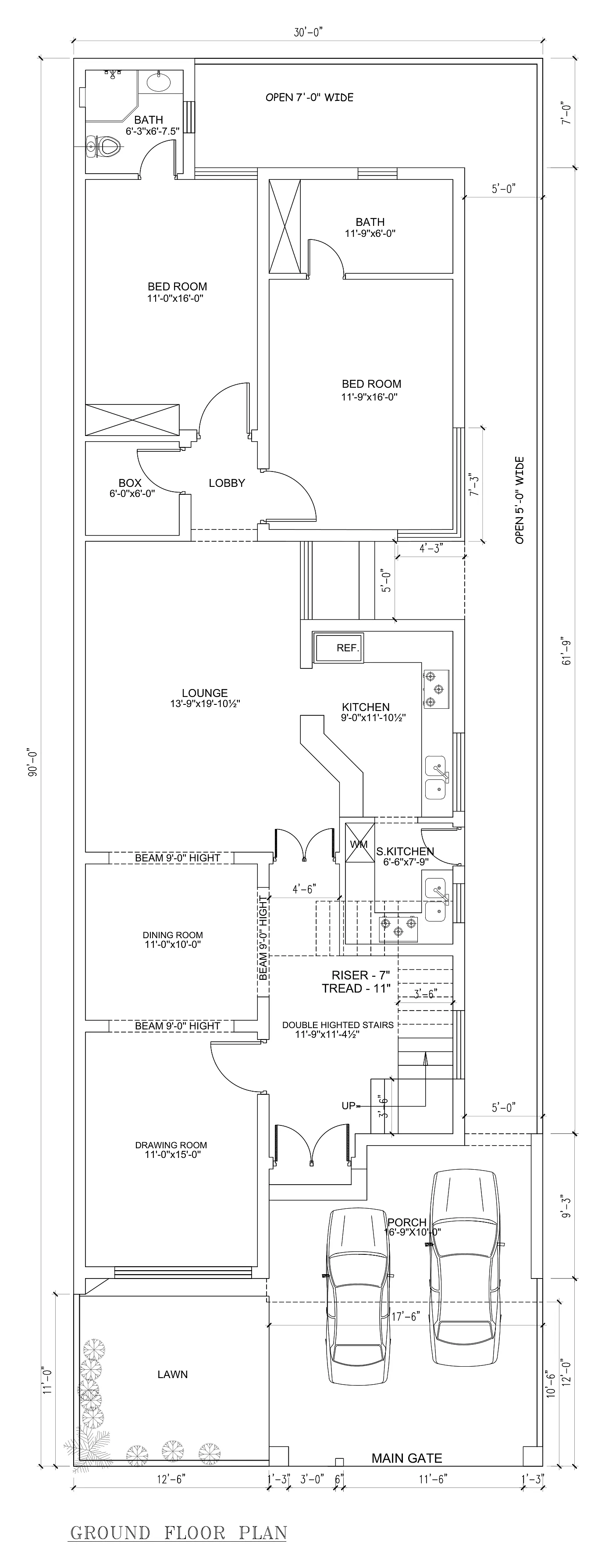 Lake City Residence: Ground floor plan