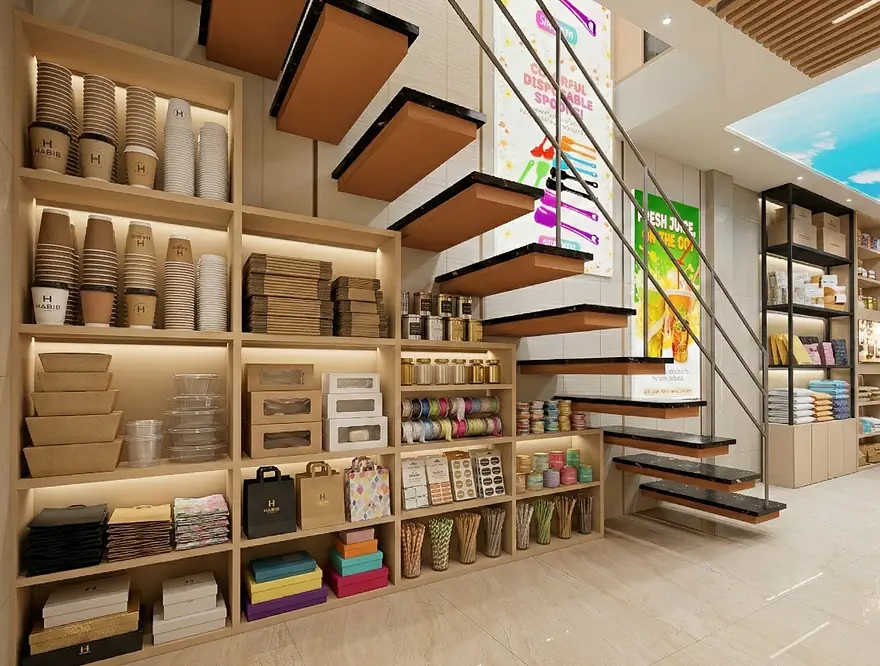 Habib Packaging Showroom, view