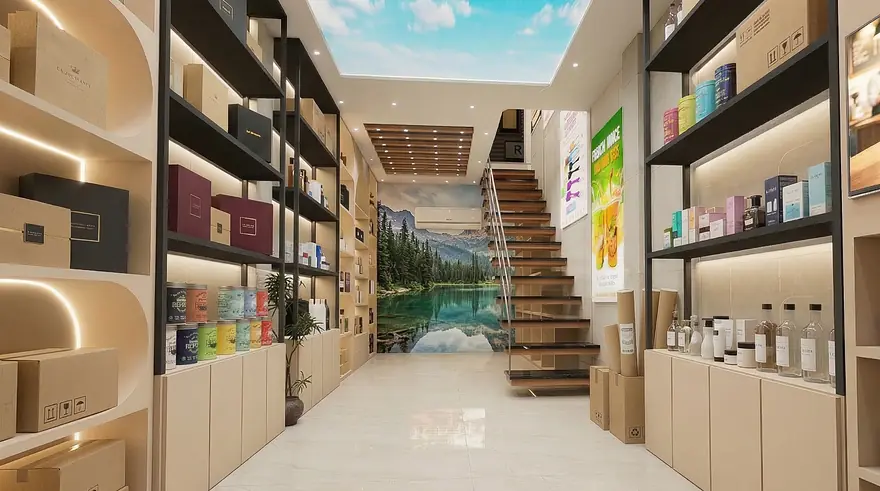 Habib Packaging Showroom, view