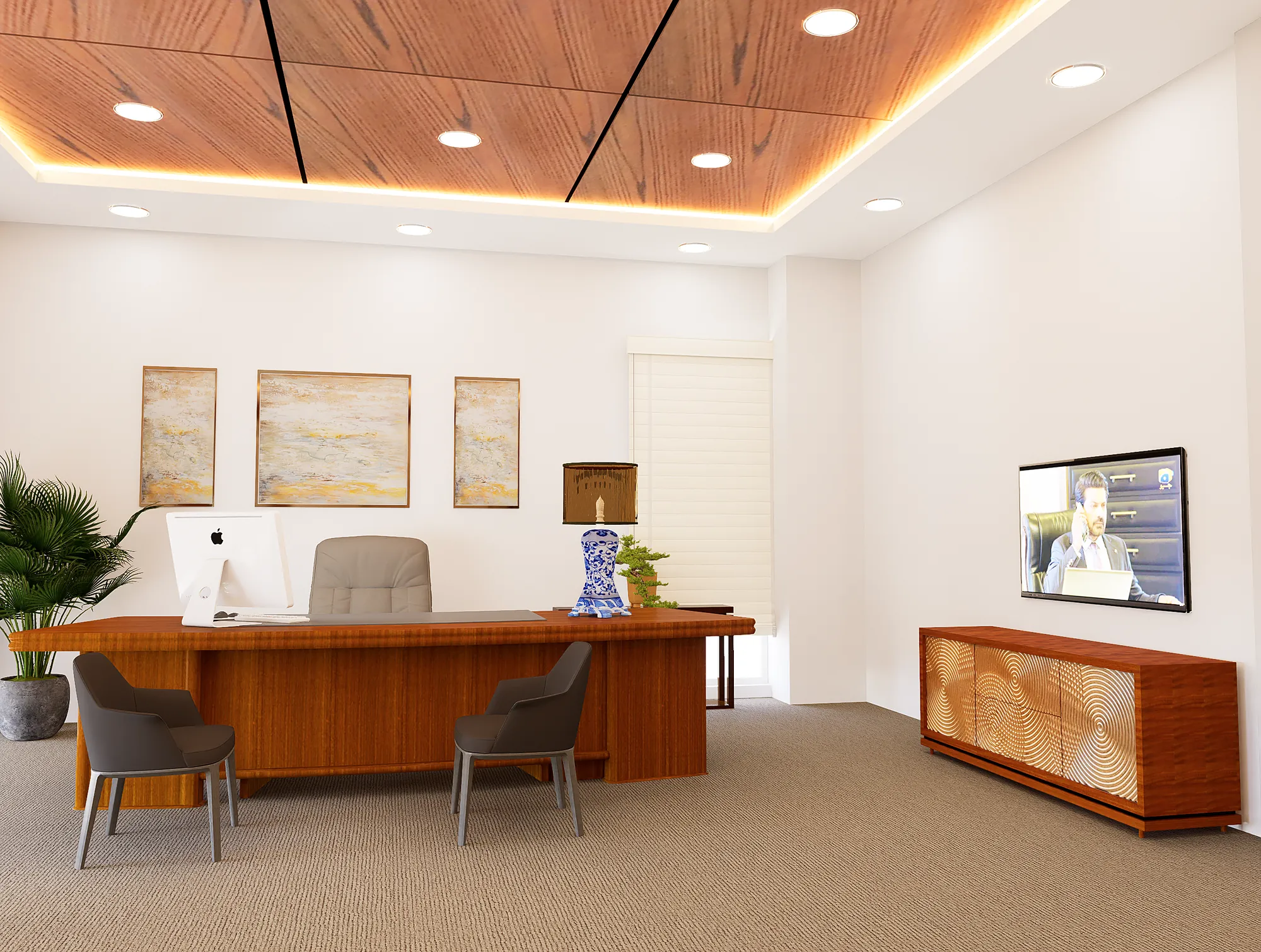 National Bank President Office, view
