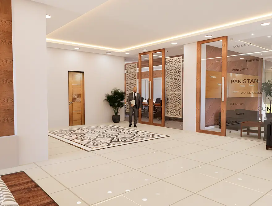National Bank President Office, view