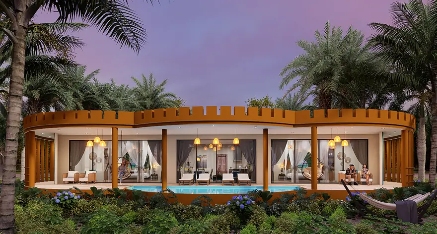 Raha Resort eight villa types