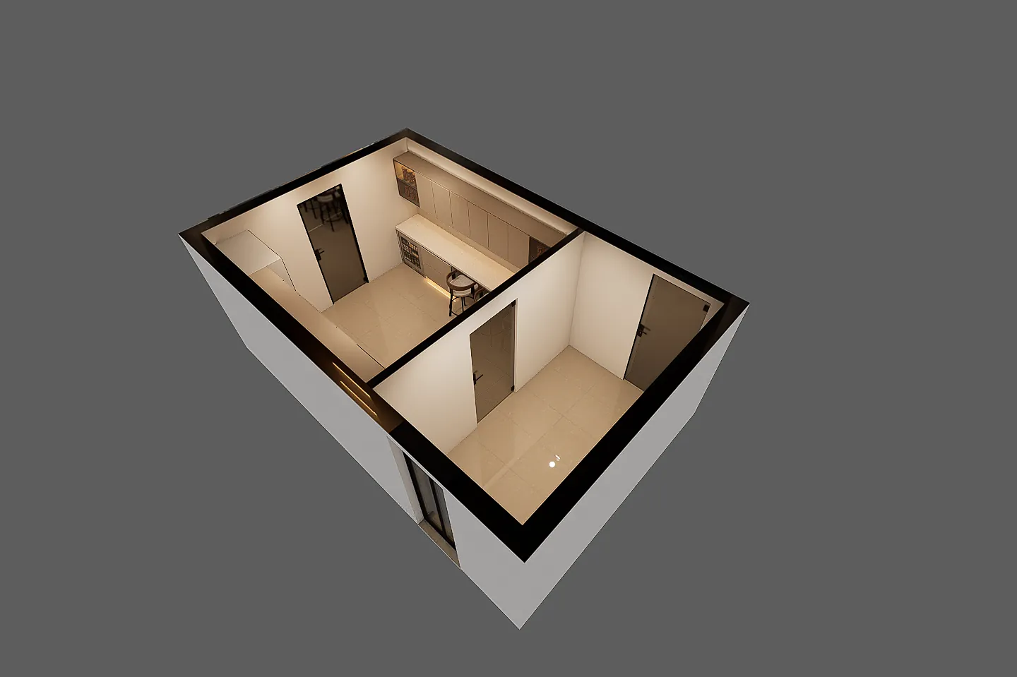 Swisstex Showroom: Kitchen cutaway